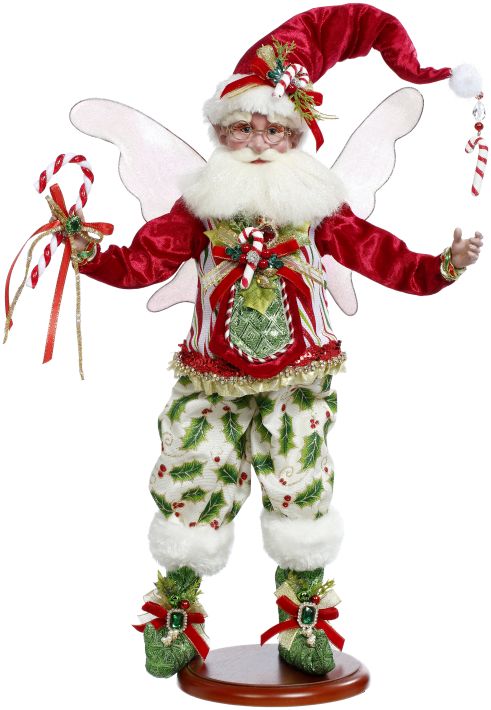 Candycane holly figurine, 21 inch, for Christmas decorating