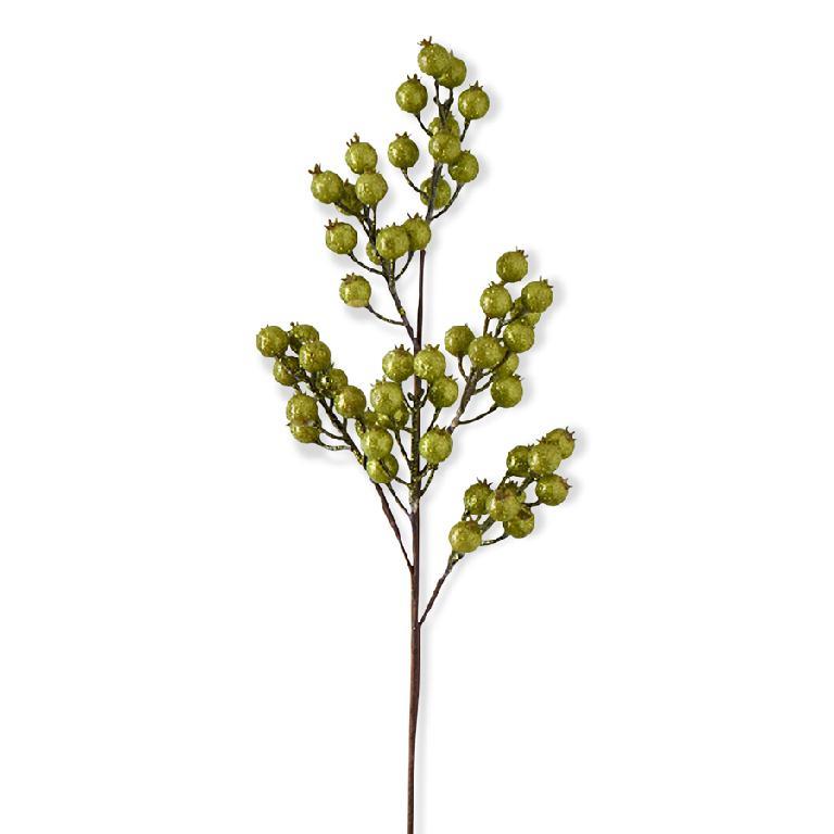 26" Green Berry Spray