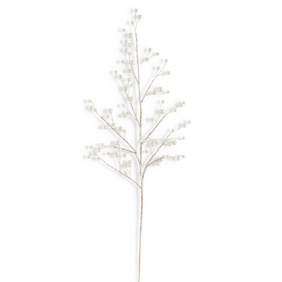 29" Stem Gold Pearl Glitter