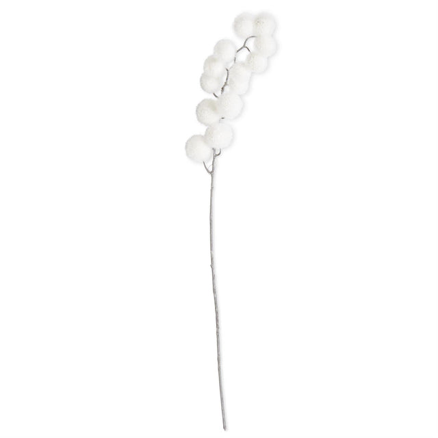 32” Snowy Pompom White Spray