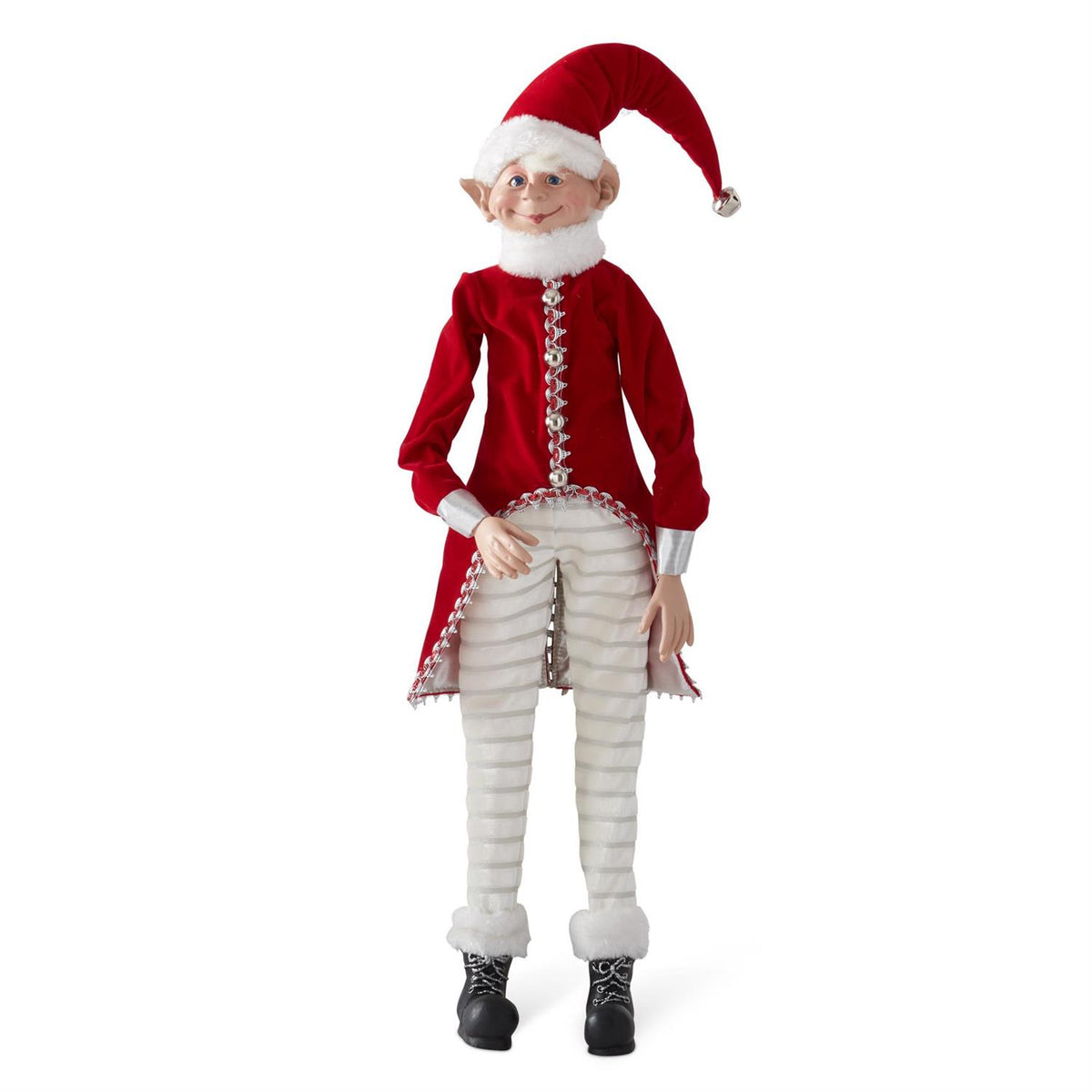 32” Elf Whimsy Christmas Posable Red White