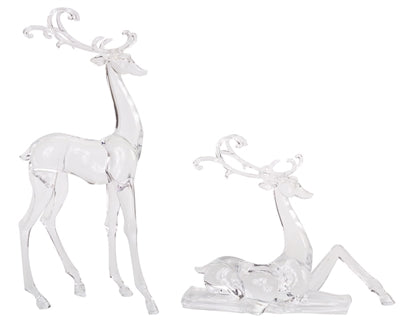 Clear figurine for holiday decorating