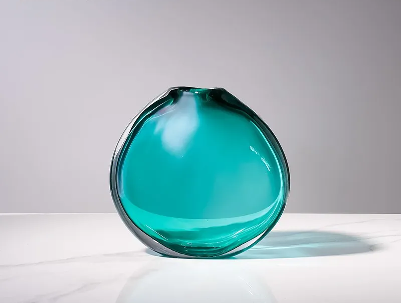 Turquoise glass holiday decor for holiday decorating