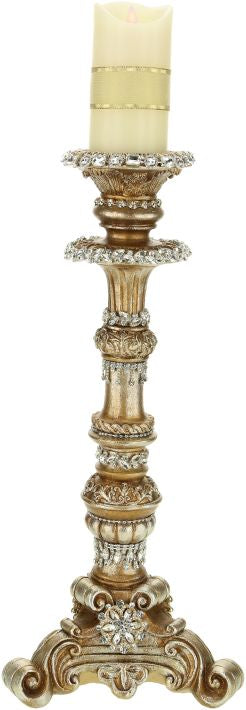 Gem candleholder, 22 inch, for Christmas decorating