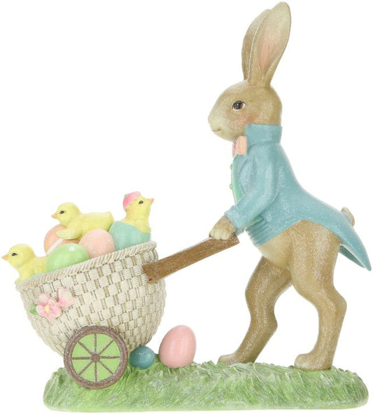 15.5" Mr. Rabbit Pushing Cart