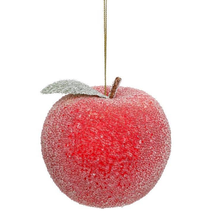 3” Apple Frosted Ornament