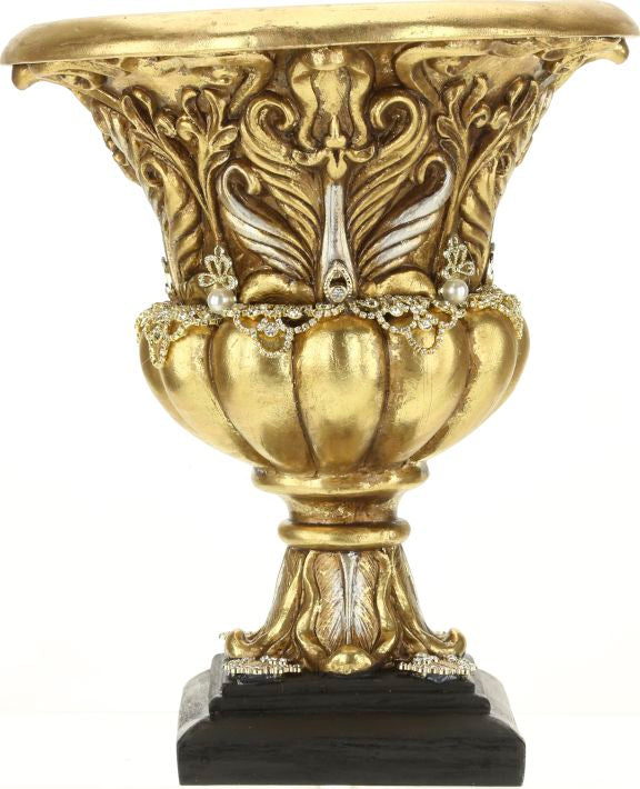 11.5" Jeweled Urn