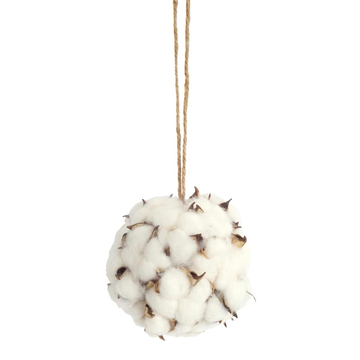 5" Cotton Ball Ornament