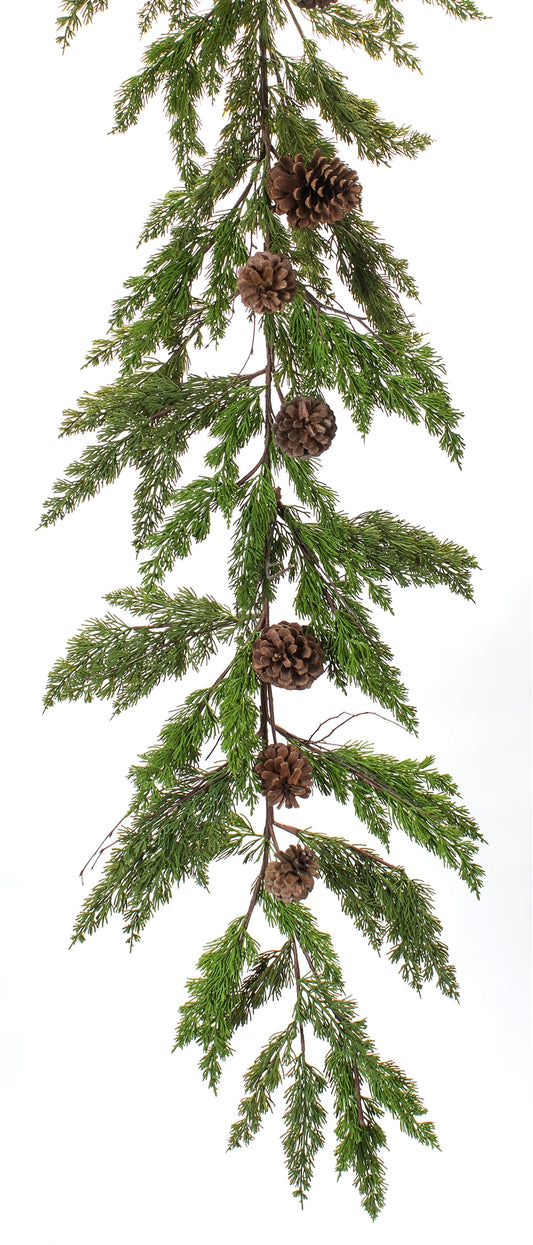 6' Garland Real Touch Pine