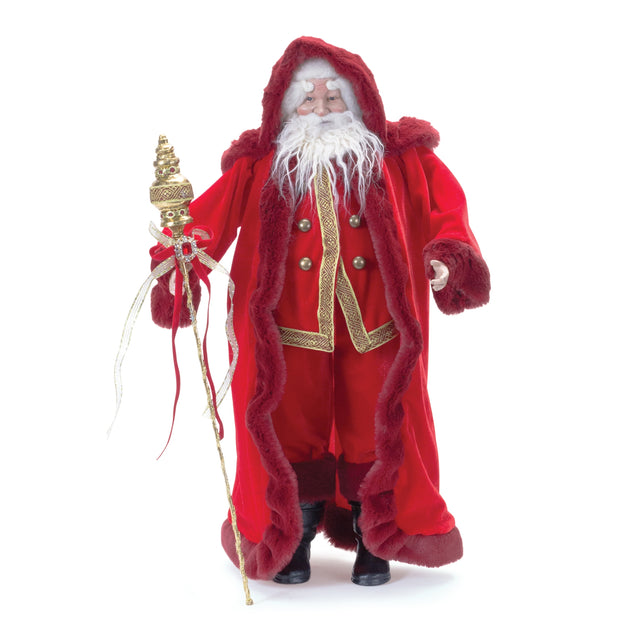 Red santa figurine, 23 inch, for Christmas decorating
