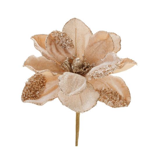 22" Beaded Magnolia Stem