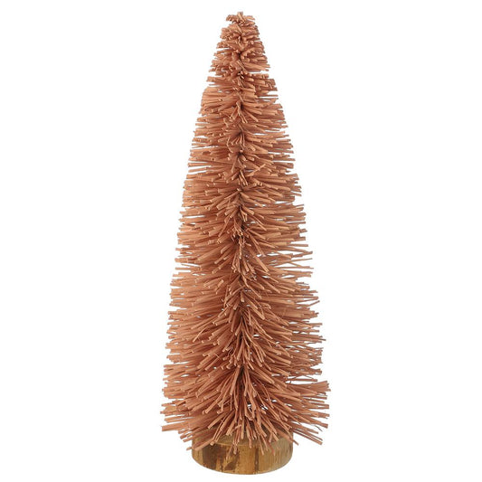 Mauve tinsel tree, 15 inches