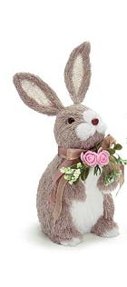 8.5" Bunny w/ Flowers