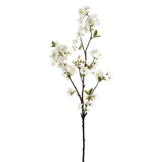 Cream cherry blossom spray, 36 inches