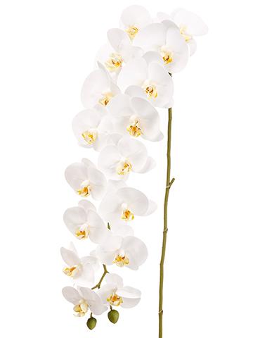 White phalaenopsis orchid spray, 45 inches