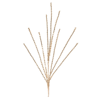 34" Bead Spray Gold Clear