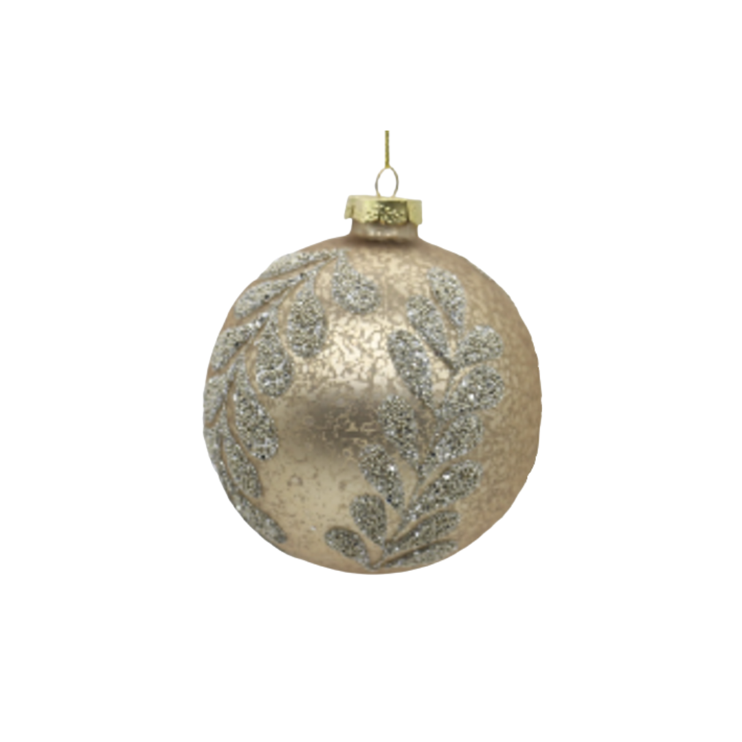 4" Gold Mercury Glass Ornament