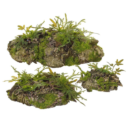 Set/3 3-8" Moss Buns Green