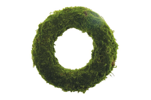 18" Moss Wreath Green