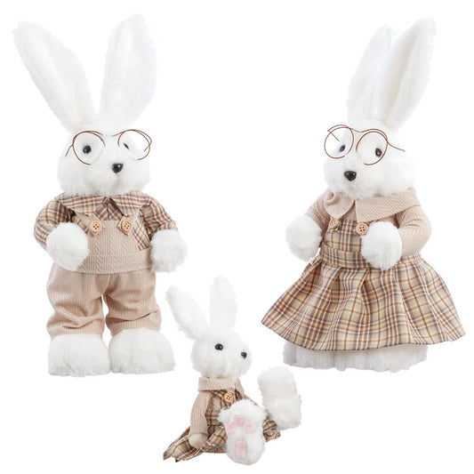 Set/3 15" Bunny Family