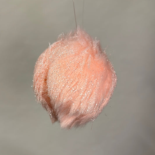 Ornament Fuzzy Pink