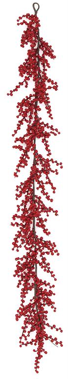 Red White Gem Glass Ornament