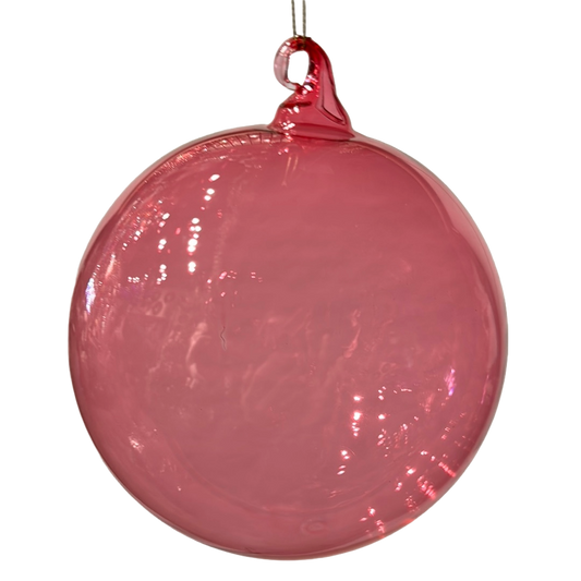 6'' Rhubarb Crystalline Glass Ornament