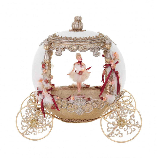 46cm Ballerina Stage Carriage Cream Pink Gold