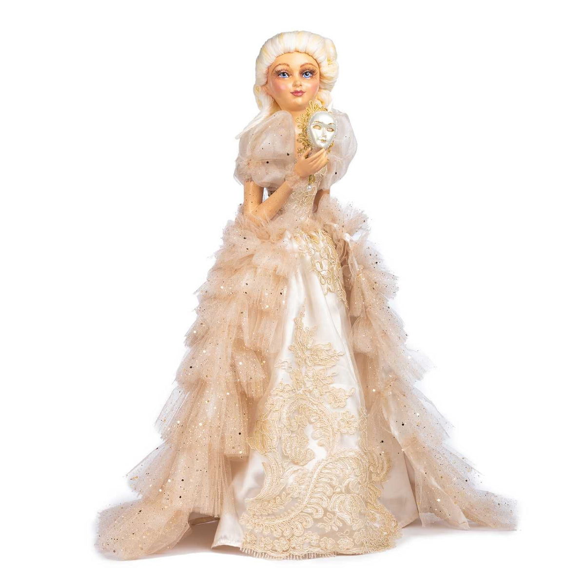 26" Lady Doll w/ Stand Cream