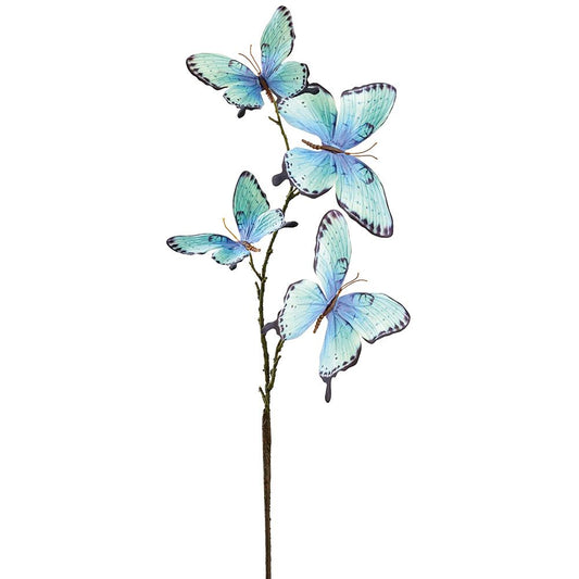 32" Butterfly Spray Blue Black