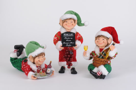 8" Cute Wine Elf