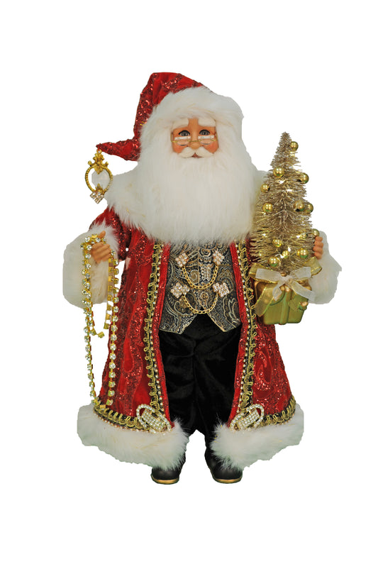 18" Santa Traditional Elegance Lighted
