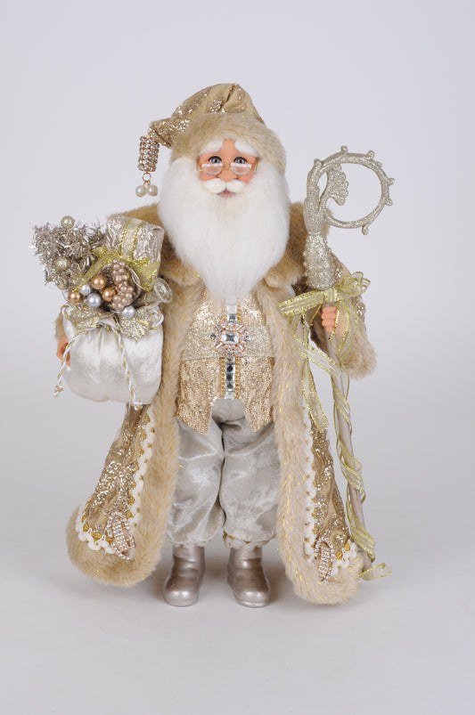 17" Santa Touch of Gold LED
