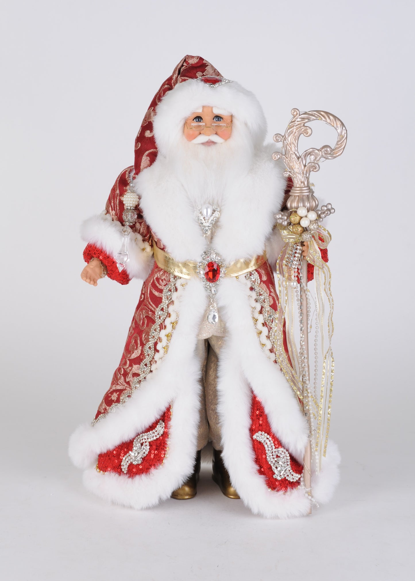 19" Santa Crimson Royale Lighted
