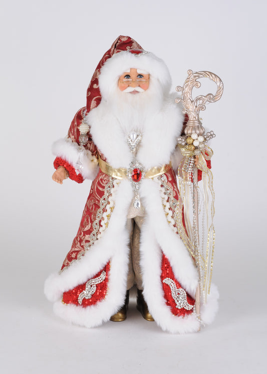 19" Santa Crimson Royale Lighted