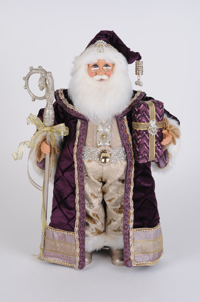 Santa sugar figurine, 19 inch, for Christmas decorating
