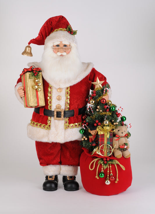 30" Santa Christmas Spirit LED
