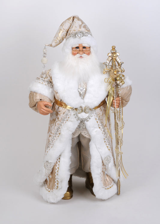 32" Santa Gold Couture Lighted