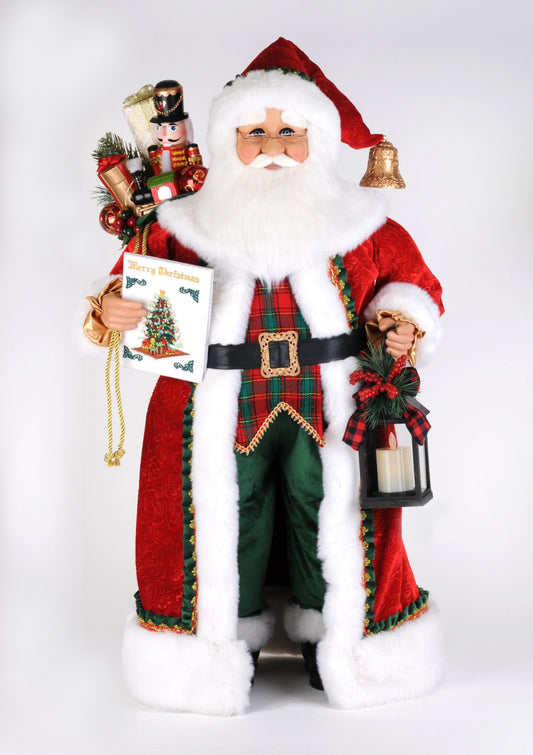 38" Santa Christmas Stories Lighted
