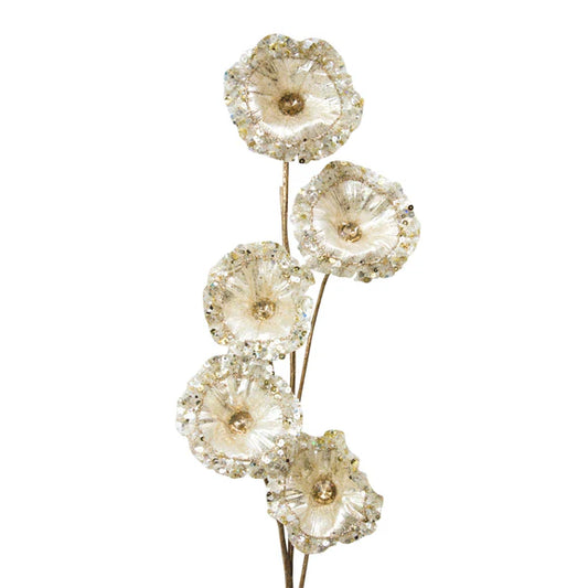 32" Ivory Crystal Pod