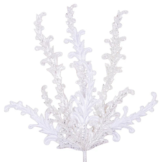 26" White Acanthus Lace