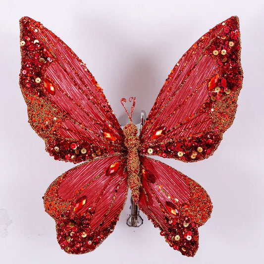 10" Red Victorian Butterfly