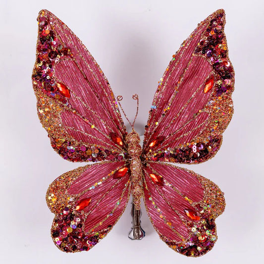 10" Ruby Victorian Butterfly