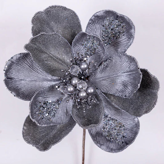 7" Magnolia Grand Stem Pewter