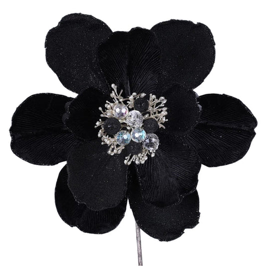 10" Black Grand Magnolia Stem