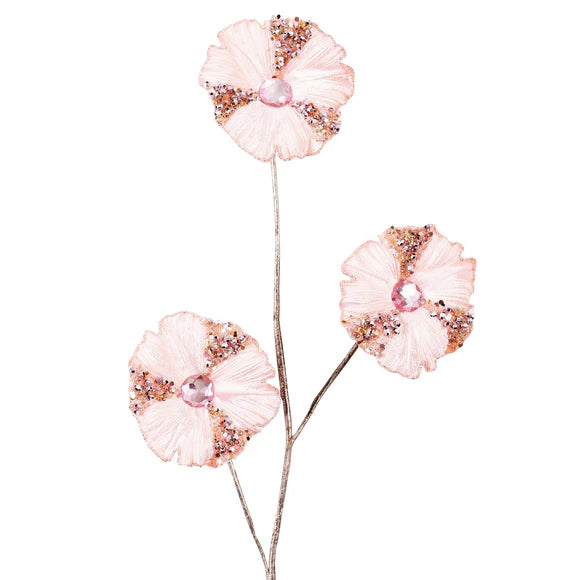 Pink trumpet plush pick with a soft finish.
