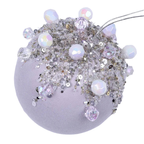 Lavender ornament with a jeweled magical finish.