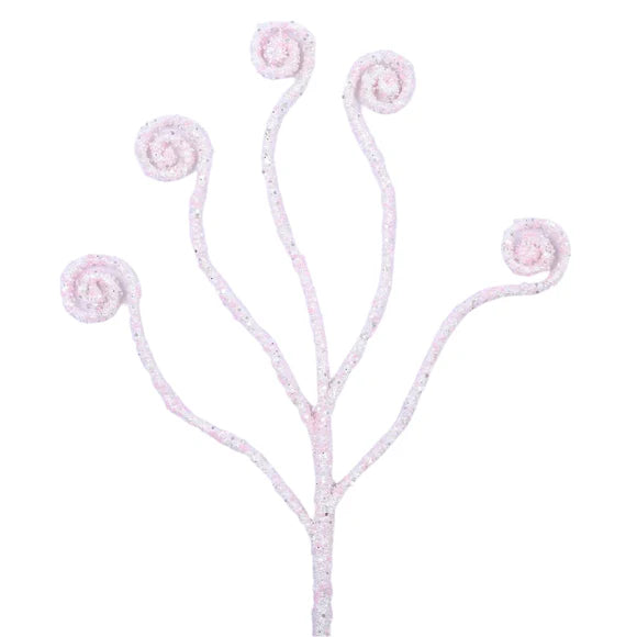 32" Light Pink Candy Swirls Spray