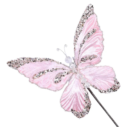 8" Light Pink Mystic Butterfly