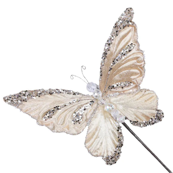 8" Champagne Mystic Butterfly